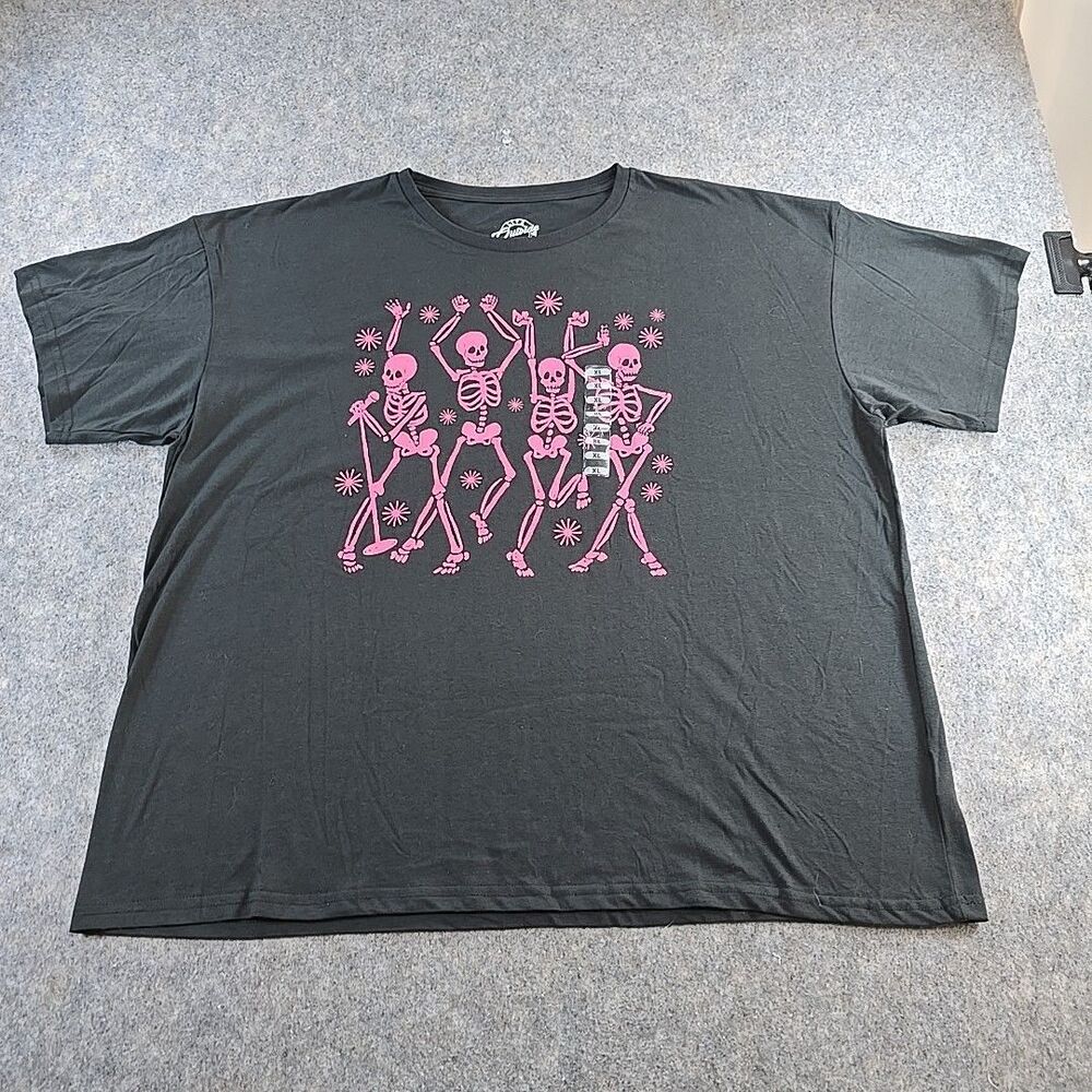 NWOT Live Outside the Limits Skeleton Band Dancing Drk Grey T-shirt Size XL /2X